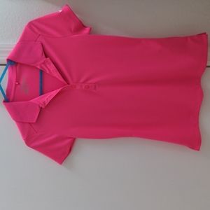Women's extra small pink Nike Golf dri-fit polo